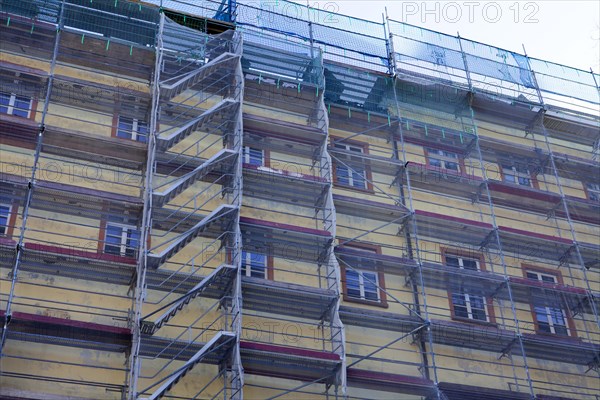 Scaffolding at the Unteres Schloss castle
