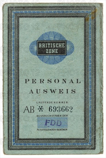 Old German identification card