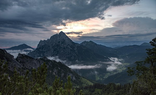 Grosser Odstein mountain in the morning light