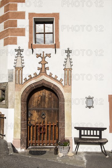 Doorway to an old house door
