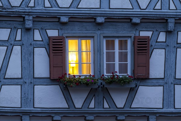 Timbered house window