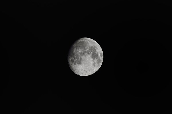Beginning of total lunar eclipse