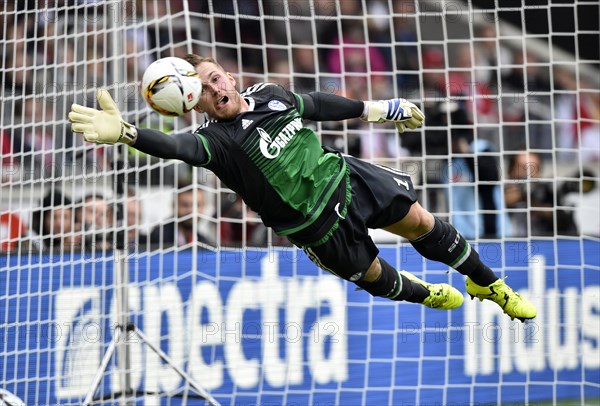 Goalkeeper Ralf Fahrmann saving shot