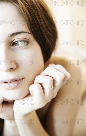 Portrait of a sensual young woman