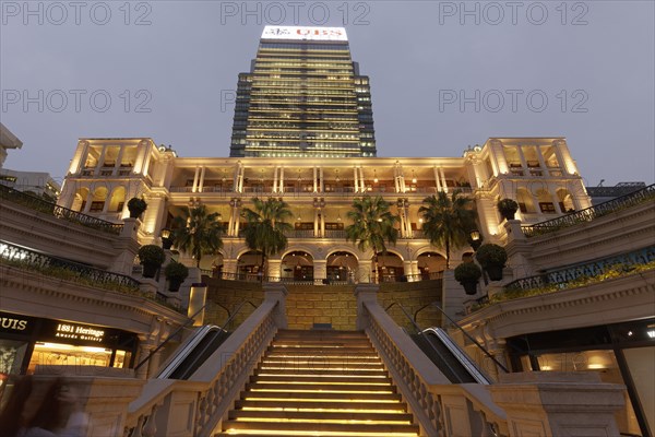 Staircase to the luxury hotel Hullet House at the mall 1881 Heritage
