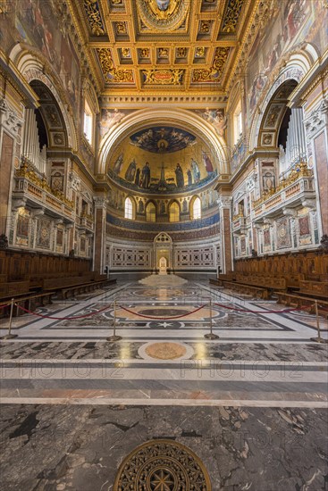Inside the Archbasilica of St. John Lateran