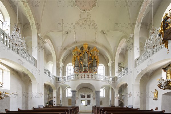 Interior of the Pilgrimage Church of Maria Limbach