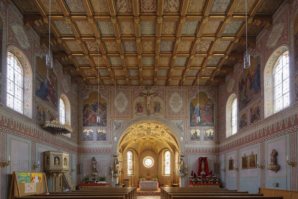 Parish Church of St. Maximilian with murals by Max Furst