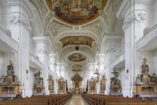 Interior of the monastery church of St. Verena