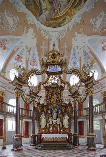 Chancel with the altar