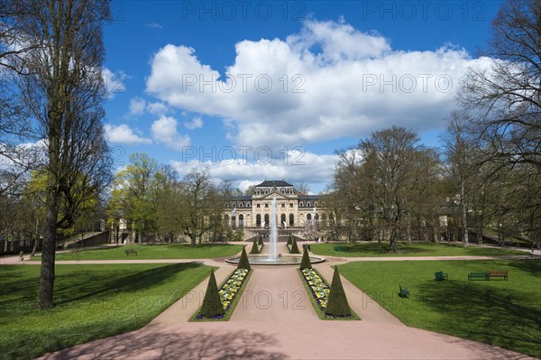 Castle garden with orangery