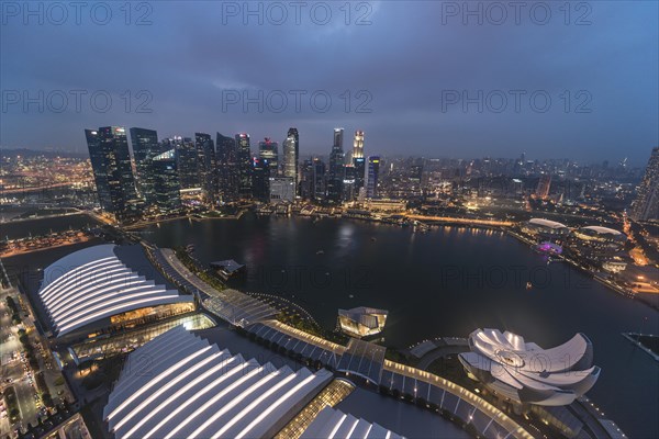 Marina Bay and ArtScience Museum at night