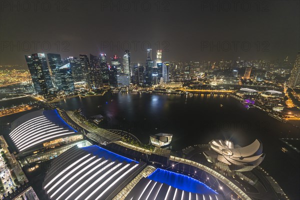 Marina Bay and ArtScience Museum at night