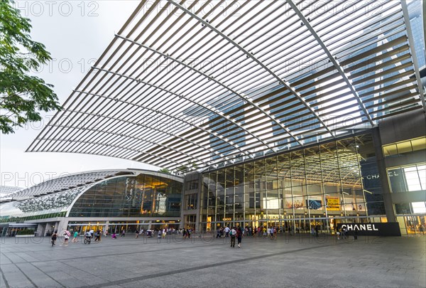 Entrance of the Marina Bay Sands shopping mall
