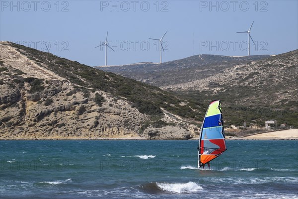 Surfer on Prasonisi beach