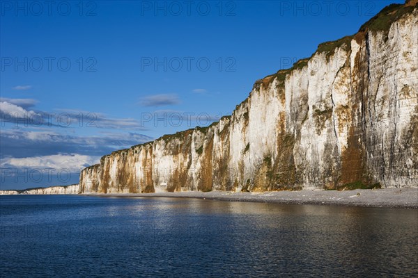 Chalk cliffs on the coast near Saint-Valery-en-Caux