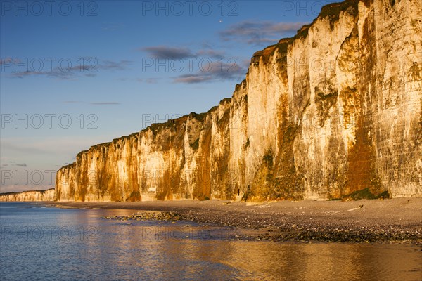 Chalk cliffs on the coast near Saint-Valery-en-Caux