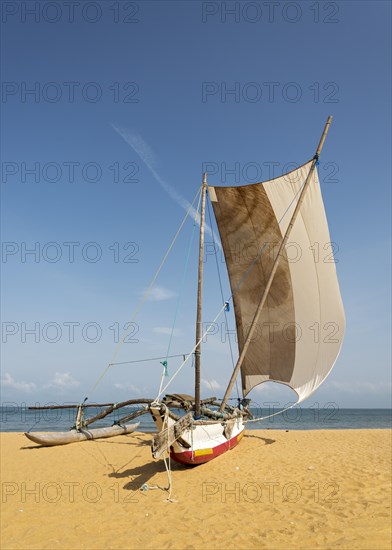 Traditional catamaran fishing boat