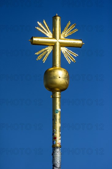 Gilded summit cross