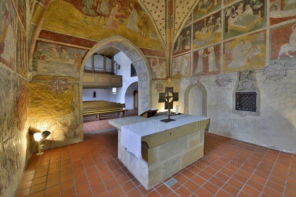 Frescoes in the Church of Mistlau