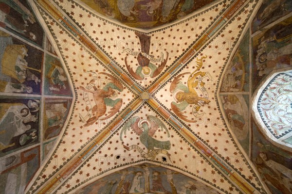 Frescoes in the Church of Mistlau