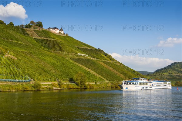 Cruise ship on the Moselle river