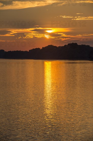 Sunset over the Danube