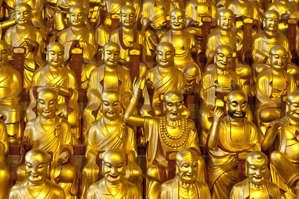 Golden Buddha figures