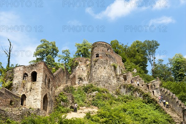 Galeh Rudkhan castle ruins in Fuman