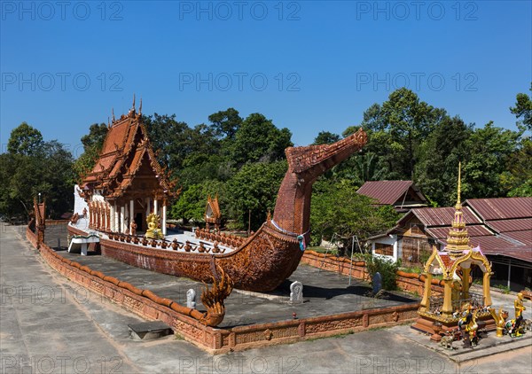 Wat Sa Suk Prasan temple ship in Wat Ban Na Muang