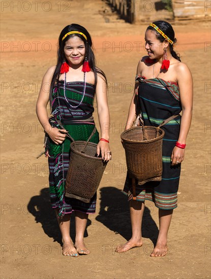 Phnong women in traditional costume