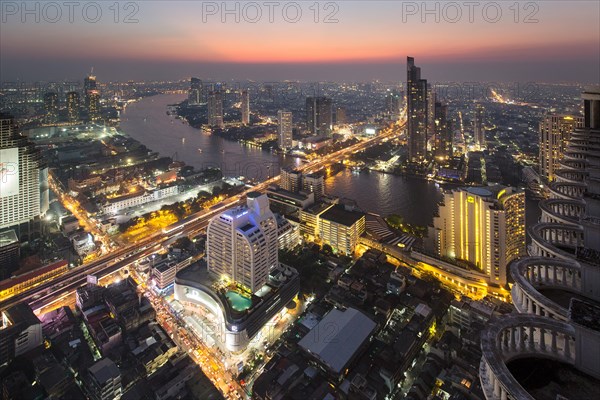 Panoramic view from the Sky Bar of the Lebua State Tower