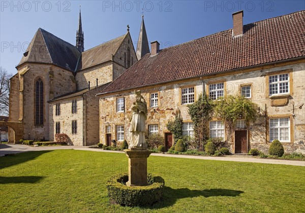 Benedict Nuns Convent Herzebrock with monastery church Sankt Christina