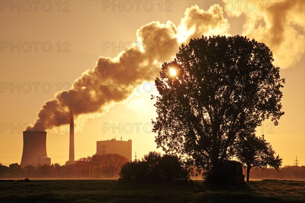 Heyden power plant at sunrise