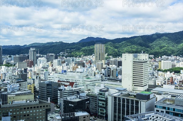 View of the town from above