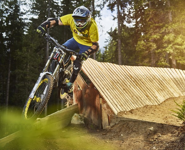 Mountain biker
