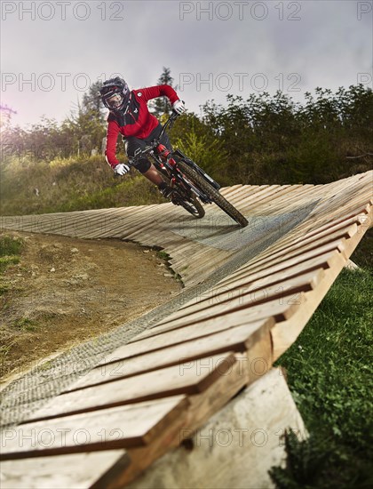 Mountain biker
