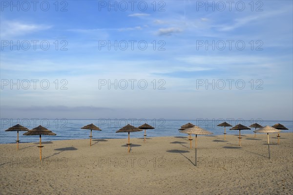 Sunshades on the beach