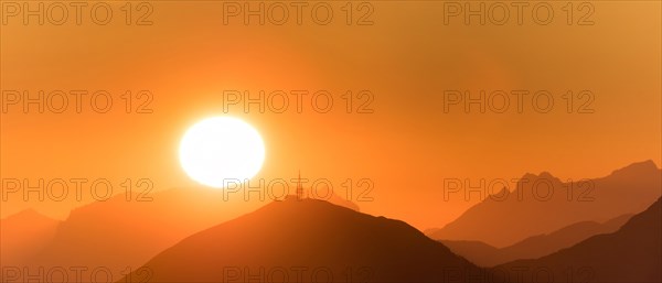 Sunrise above Patscherkofel mountain