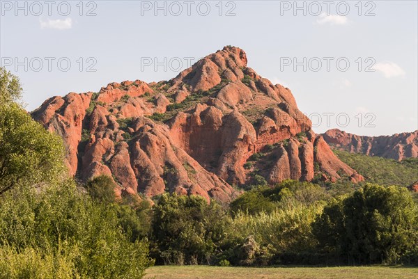 Red coloured mountains