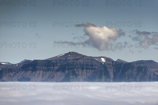 Clouds over the sea off Streymoy island