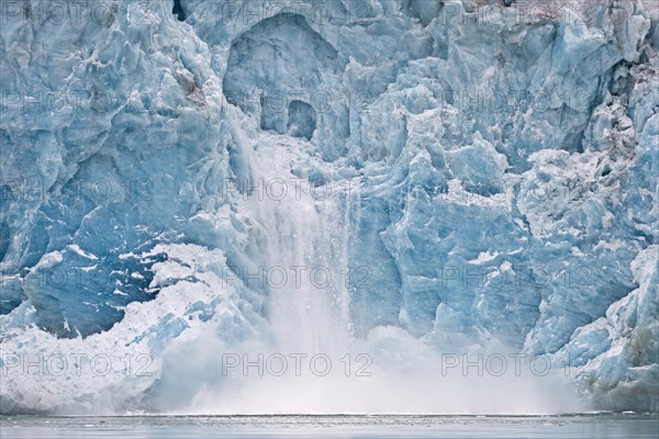 Calving glacier