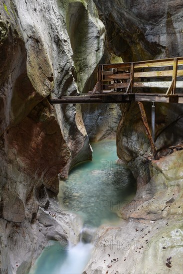 Boardwalk in the Seisenbergklamm