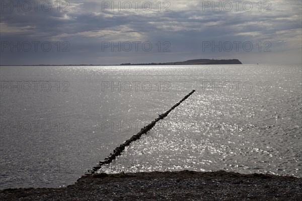 Baltic Sea coast with backlighting