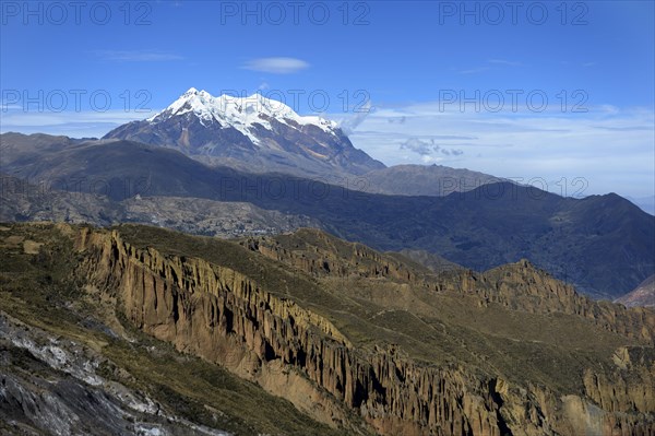 Palca Canyon and the Illimani Glacier