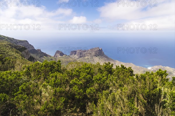 View from the lookout Mirador de Alojera in the Garajonay National Park