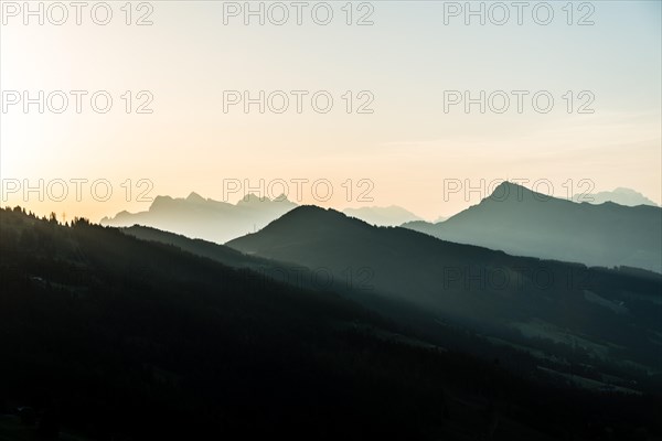 Kitzbuheler Horn Mountain at sunrise