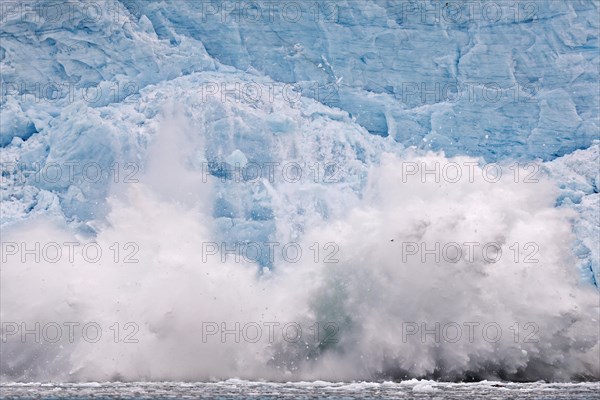 Calving glacier