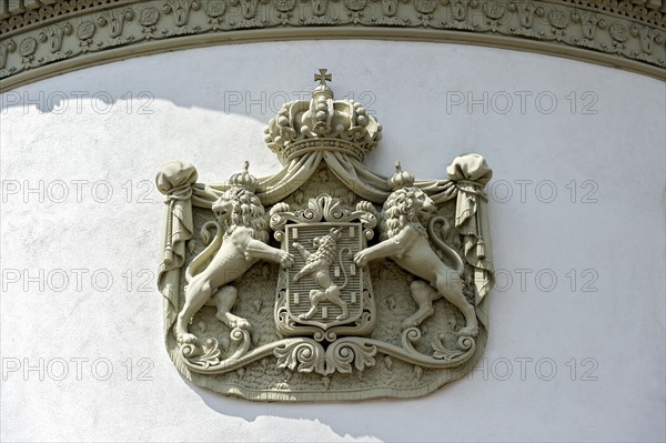 Coat of arms of the Dukes of Nassau on the Wiesbaden City Palace
