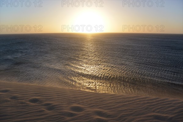 Sunset on the sea